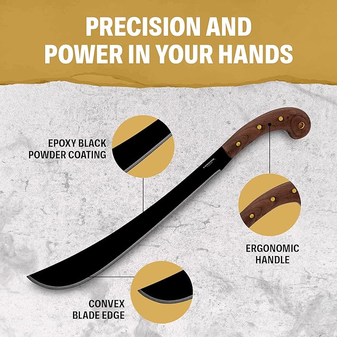 Condor Tool & Knife Survival Machete with Walnut Handle