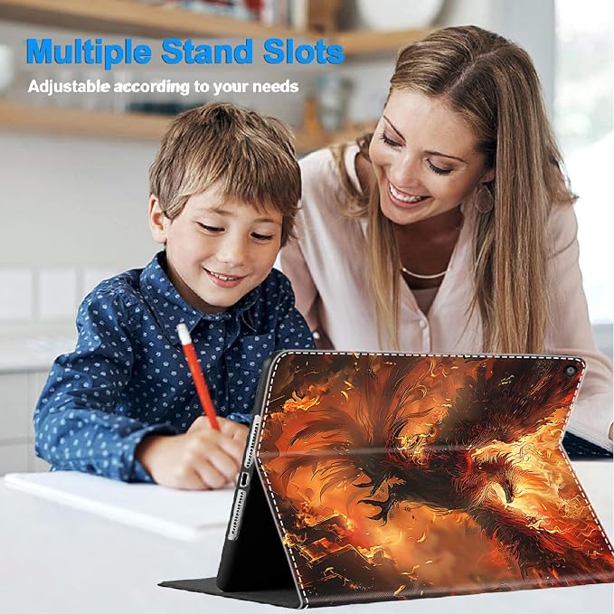 Case for iPad 10th Generation (2022 Release) 10.9 Inch Durable Shockproof Protective Cover for New iPad 10th gen 10.9 2022 Elephant Sunflower
