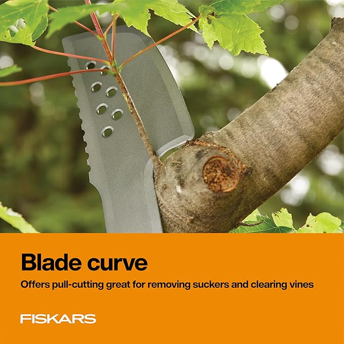 Fiskars Machete Knife, Machete For Cutting Trees, Heavy Duty, 18-Inch Bushcraft Axe Branch Cutter with Rust-Resistant and Low-Friction Blade Coating and Nylon Sheath