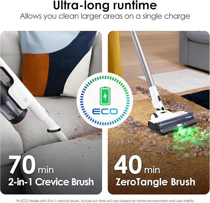 Tineco Pure ONE Station 5 Cordless Smart Vacuum with 2.5L Auto Dust Base, Full-Path Self-Cleaning, 175W Suction, ZeroTangle Tech, iLoop Smart Sensor, Suitbale for Hard Floor & Carpet