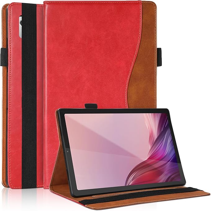 Case for Lenovo Tab M10 Plus (2020 2nd Gen) TB-X606F / TB-X606X 10.3 Multi-Angle Cover Built in Pocket PU Leather Stand Case with Multi-Angle Stand Card Holder for Lenovo M10 Plus 10.3 inch