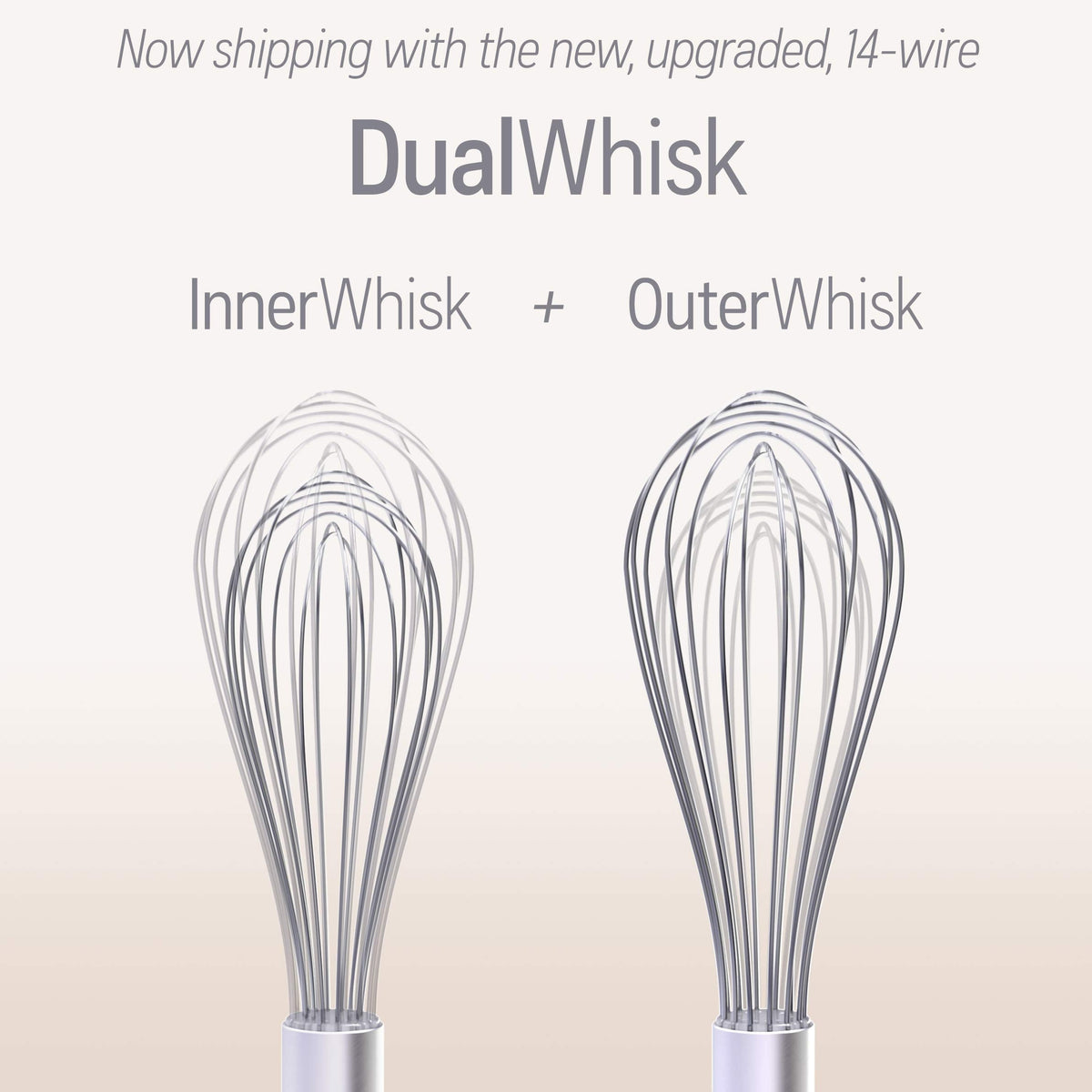 Whisk Wiper - Wipe a Whisk Easily - Multipurpose Kitchen Tool, Made In USA - Includes 11" Stainless-Steel Whisk - Cool Baking Gadget, A Great Gift For Men and Women (Color: Red)