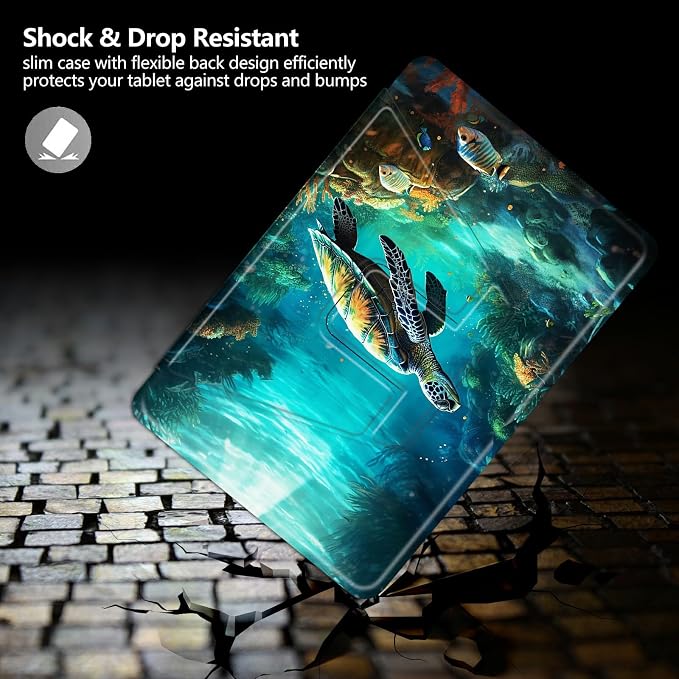 Case for Kindle Fire 7 Tablet (12th Generation 2022 Release) Baseball Theme 360 Degree Rotating Stand Protective Cover with Auto Sleep/Wake for Fire 7 2022 Tablet