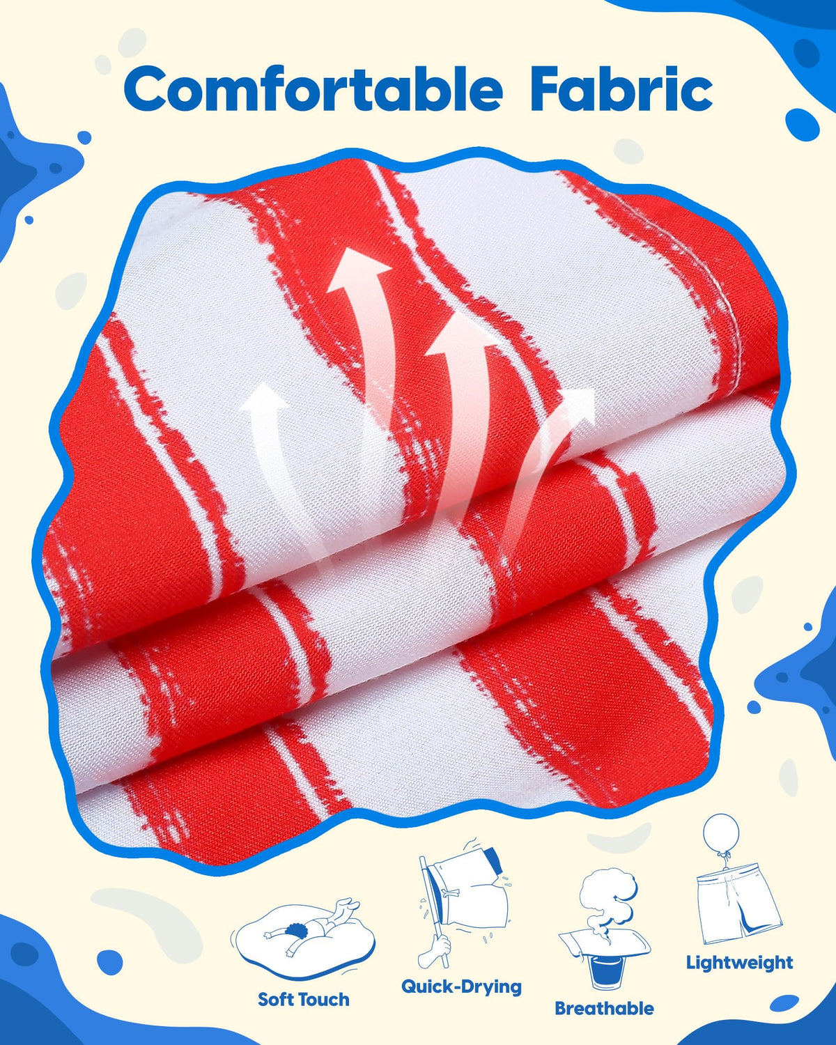 maamgic Boys Swim Trunks Toddler Swim Shorts Little Boys Bathing Suit Swimsuit Toddler Boy Swimwear Flag Blue 14-16 Years