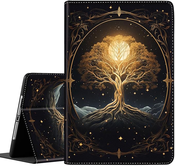 Case for Samsung Galaxy Tab S10 FE Plus 5G Multi-Angle Stand Smart Cover Shockproof with Auto Wake/Sleep for Galaxy Tab S10 FE+ 13.1 Inch (SM-X620/SM-X626B) 2025 Magic Mushrooms Fungus