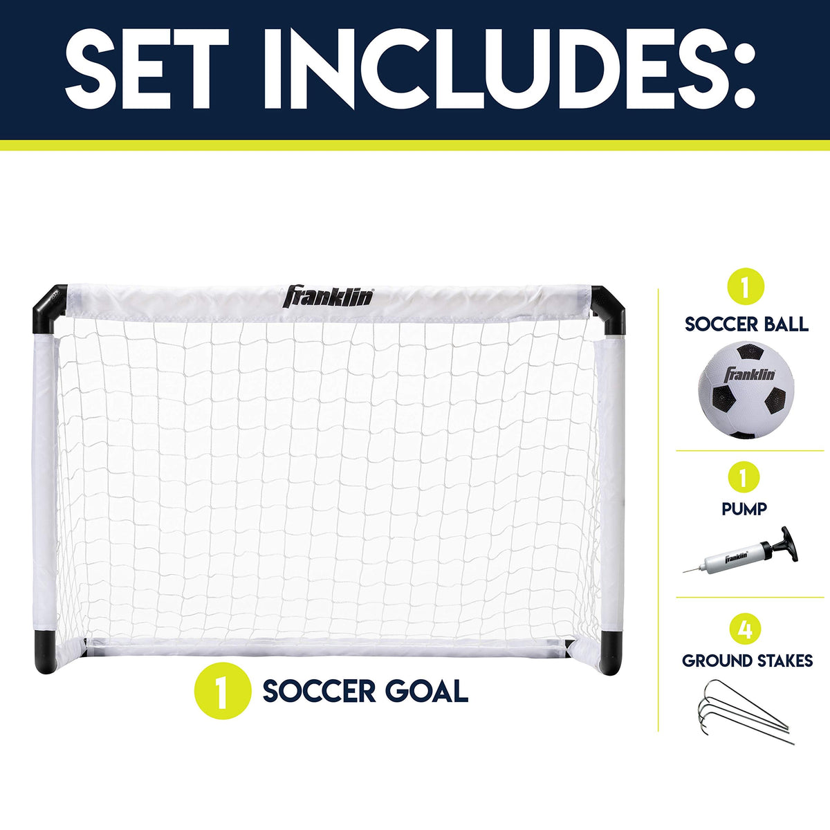 Franklin Sports MLS Light Up Soccer Goal and Ball Set