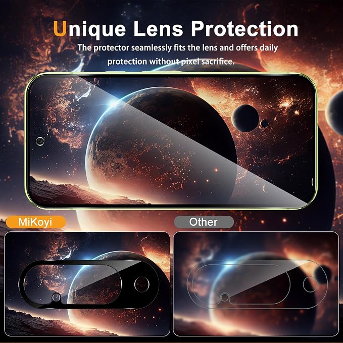 Privacy Screen Protector for Google Pixel 10 Lens Protector | [2+2] 9H Hardness Tempered Glass Protective Film + Camera Lens Protector [Full Coverage] [Anti-Spy] [Scratch-Resistant]
