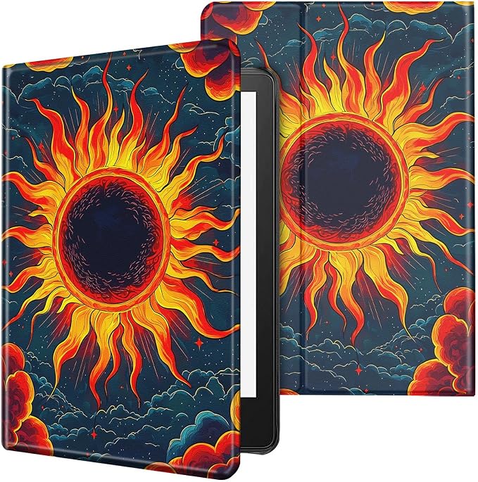 Case for All-New Kindle Paperwhite 12th Generation 7 inch 2024 &amp Kindle Colorsoft Signature Edition 2024 Lightweight Protective PU Leather Smart Stand Cover with Auto Wake Sleep - a Beautiful Gala