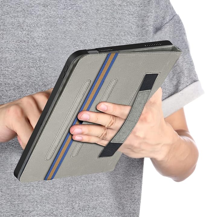 for iPad 10th Generation Case 10.9 inch 2022 with Pencil Holder PU Leather Smart ipad 11th A16 11inch Cover Model: A2696 /A2757 / A2777 Auto Sleep/WakeBlack