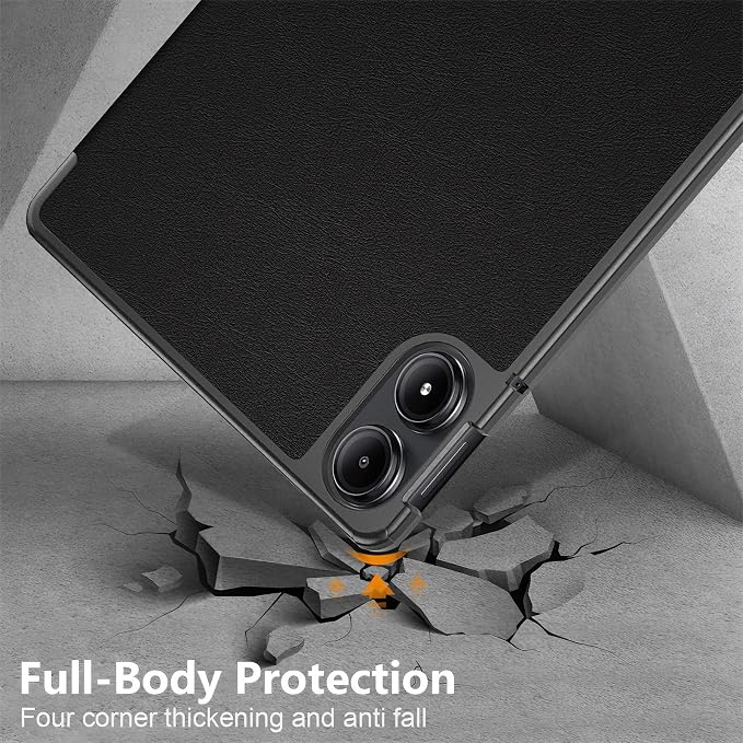 Caweet Case for Xiaomi Redmi Pad 2 PRO 12.1 Inch 2025 Released Lightweight Hard Back Shell Tri-Fold Stand Cover with Auto Sleep/Wake Almond Blossom
