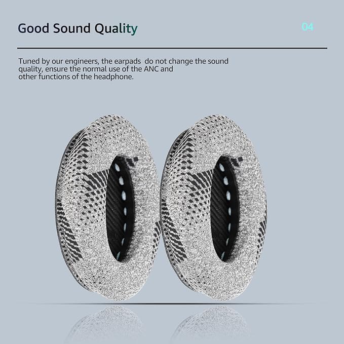 Cooling-Gel QuietComfort 35 / QC35 ii Replacement Ear Pads for Bose Headphones, Also Fit for Bose QC45 QC35 QC25 QC2 QC15/ Around-Ear 2 AE2i AE2w/ SoundTrue & SoundLink Series, Black