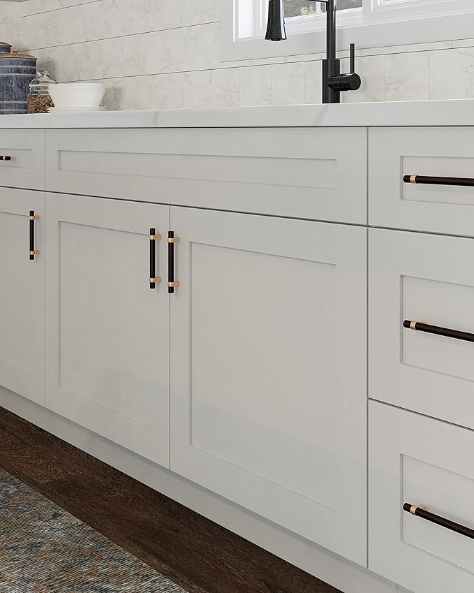 Design House Brookings Shaker Unassembled Wall Kitchen Cabinet W2424, 24 W x 12 D x 24 H, Painted White, Solid Wood, Design House, 561571