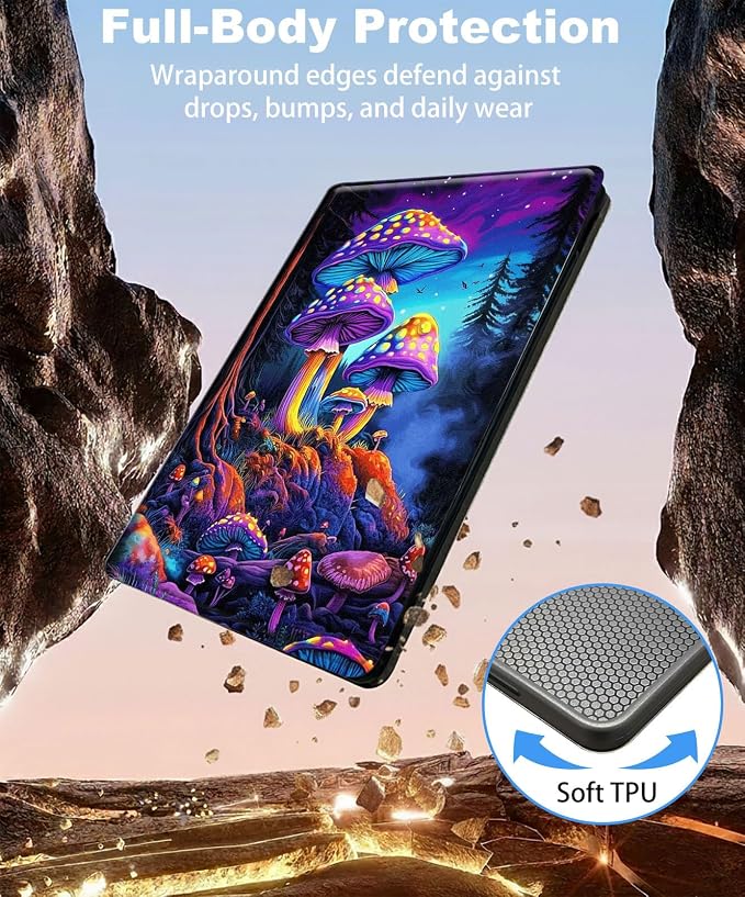 for iPad 11th Generation (A16 2025) 11 / iPad 10th Gen 10.9 2022 Case 360° Rotating PU Leather Stand Cover with Auto Sleep/Wake Shockproof TPU Backl Raccoon Perched