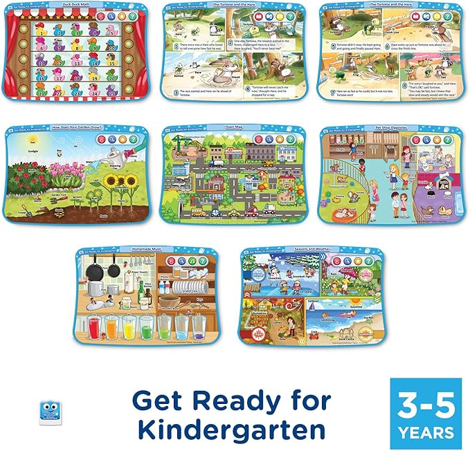 VTech Touch and Learn Activity Desk 4-in-1 Kindergarten Expansion Pack Bundle for Age 3-5
