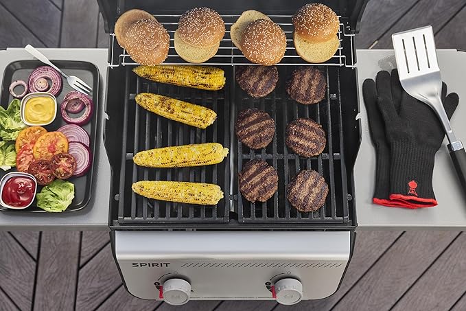 Weber Spirit E-310 Liquid Propane Gas Grill for Outdoor Cooking and BBQ, 3 Burners, Black