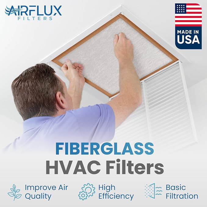 Fiberglass Air Filter -10x10x1Air Filter 12 Pack