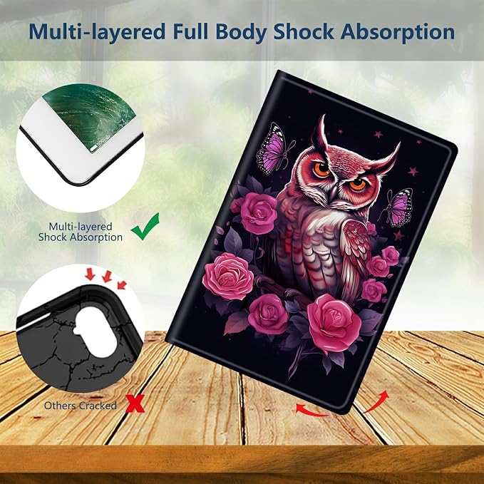 Slim Case for Amazon Kindle Fire Max 11 Case (13th Generation 2023 Release) 11 PU Leather Folio Stand Adjustable Smart Cover with Auto Wake/Sleep for Kindle Fire 11 TabletArt Black Cat Tree