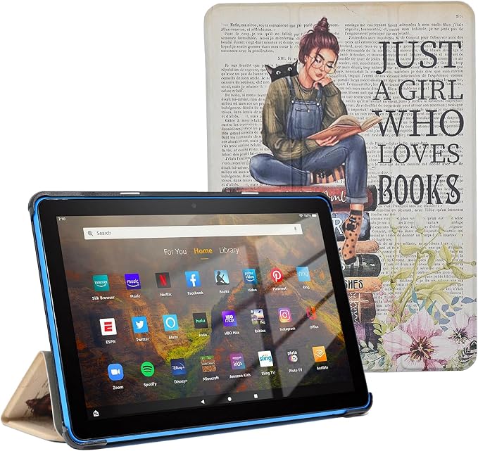Case for Fire HD 10 Tablet (13th Generation 2023 Release) - America 250 Merchandise Lightweight PU Leather Hard Shell Stand Cover with Auto Wake/Sleep