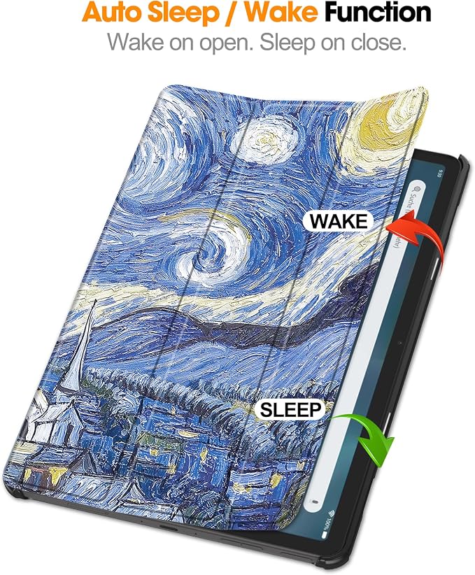 Gylint Case for Fire Max 11 Tablet Folding Folio Ultra-Thin PU Leather Stand Case Cover for Fire Max 11 2023 Release Draw