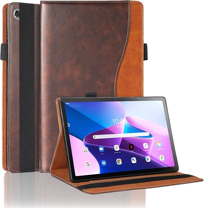 Case for Lenovo Tab M10 Plus (2020 2nd Gen) TB-X606F / TB-X606X 10.3 Multi-Angle Cover Built in Pocket PU Leather Stand Case with Multi-Angle Stand Card Holder for Lenovo M10 Plus 10.3 inch