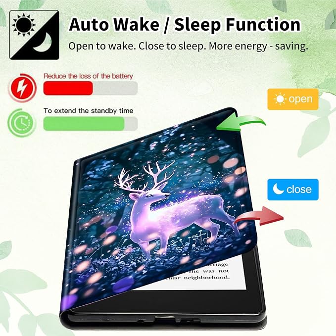Case for 10.2 Kindle Scribe (2024/2022 Release) Slim PU Leather Lightweight Adjustable Stand Smart Shell Cover with Auto Wake/Sleep for 10.2 Amazon Kindle Scribe E-ReaderA Dog