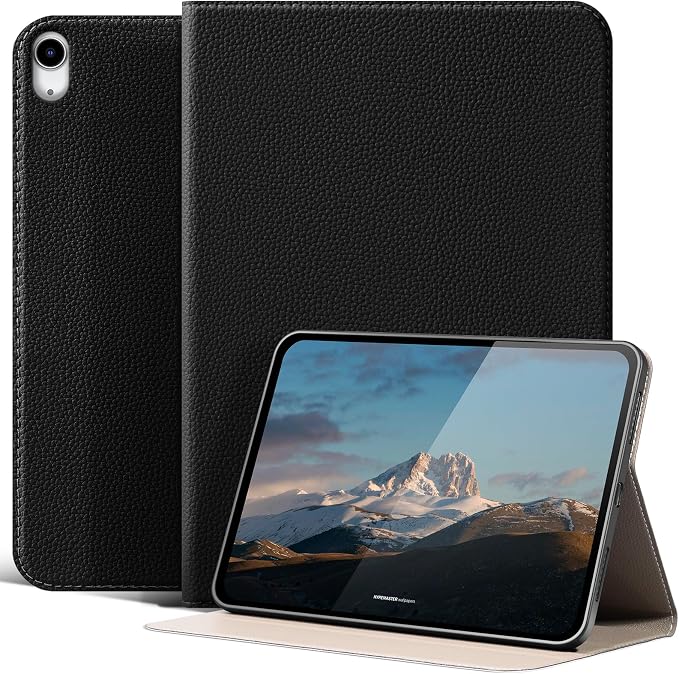 Case for 10.2-inch iPad 7th/8th/9th Gen (2019-2021 | Microfiber Leather ，Shockproof Smart Cover | Adjustable Stand | Auto Wake/Sleep | Multiple View Angles | Black