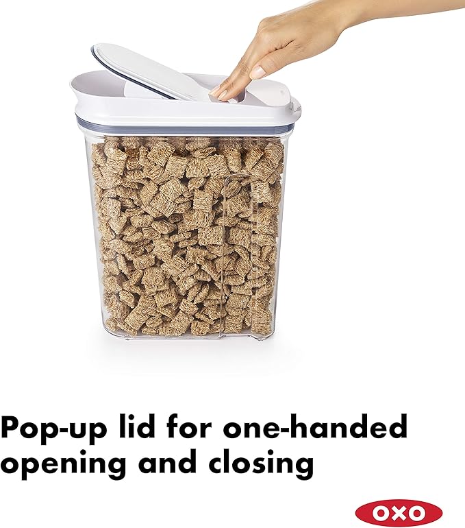 OXO Good Grips Airtight POP Small Cereal Dispenser (2.5 Qt),2.5qt,2.5 Qt - Granola