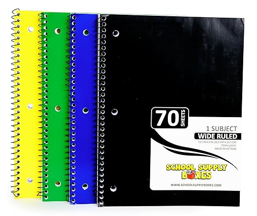 School Supply Boxes | Elementary Writing Pallet (112 Boxes) | Back to School Essentials Kit for Students & Teachers | Includes Wide-Ruled Filler Paper, Wide-Ruled Notebooks, 12 ct. Pens, & More