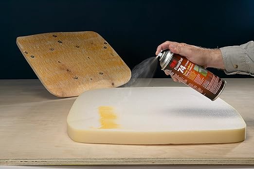 3M Foam Fast Spray Adhesive 74, Orange Color, High Strength Bonding, Fabric Adhesive, 24 fl oz Can, 16.9 oz (480 g) Net Wt, NOT FOR SALE IN CA AND OTHER STATES