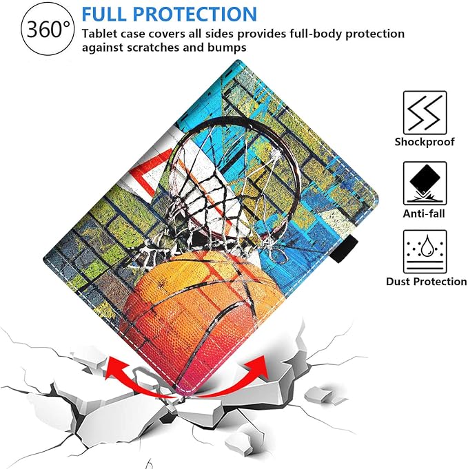 Case for Amazon Kindle Fire HD 10 &amp Fire HD 10 Plus Tablet (11th Generation 2021 Release) Premium PU Leather Stand Cover with Smart Auto Wake American Flag Deer