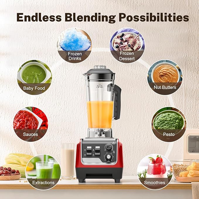 MAGETANG 1800W Blender for Smoothies