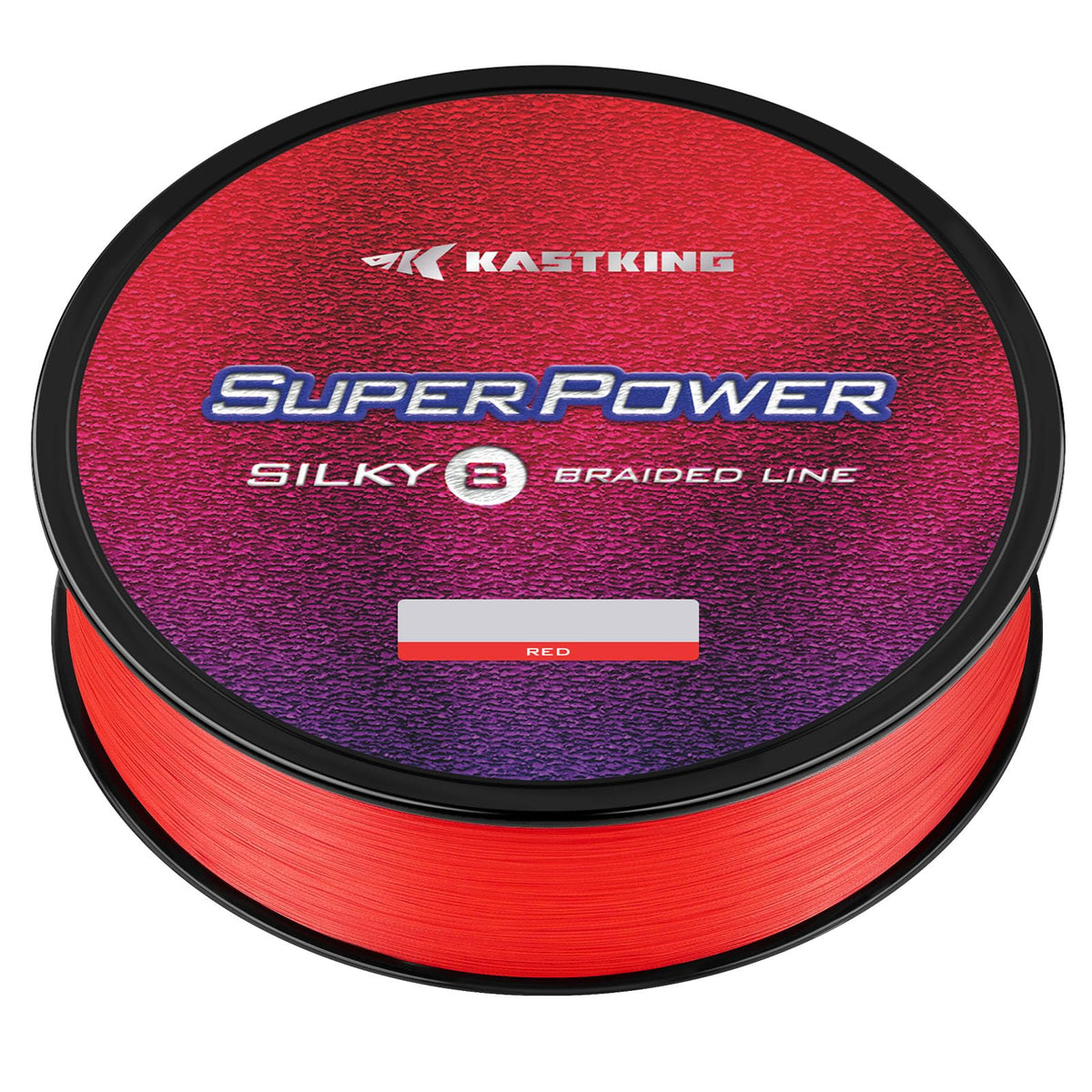 KastKing Superpower Silky8 Braided Fishing Line, Red, 8 Strands, 40 LB, 300 Yds