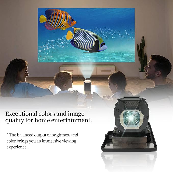 SORNEICDR ET-LAE4000 A+ Quality Replacement Projector Lamp Bulb Compatible with Panasonic PT-AE400 PT-AE4000 PT-AE4000U PT-AE4000E Projectors, with Housing