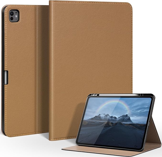 Case for iPad mini 7 (A17) ProiPad mini 7th/6th Gen (2024/2021) | Microfiber Leather Folio Cover with Adjustable Multi-angle StandAuto Sleep/WakeShockproof Protection CaseBlack