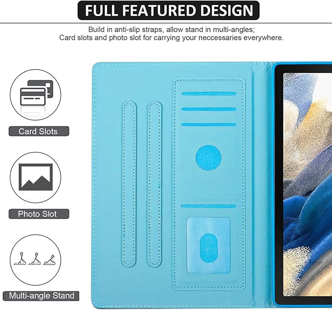 Fancity Case for Samsung Galaxy Tab A7 10.4 inch 2020 SM-T500/T505/T507 | Flexible PU Leather Case with Adjustable Standing Auto Sleep/Wake Card Slots &amp Pencil Holder for Galaxy Tab A7  Butter