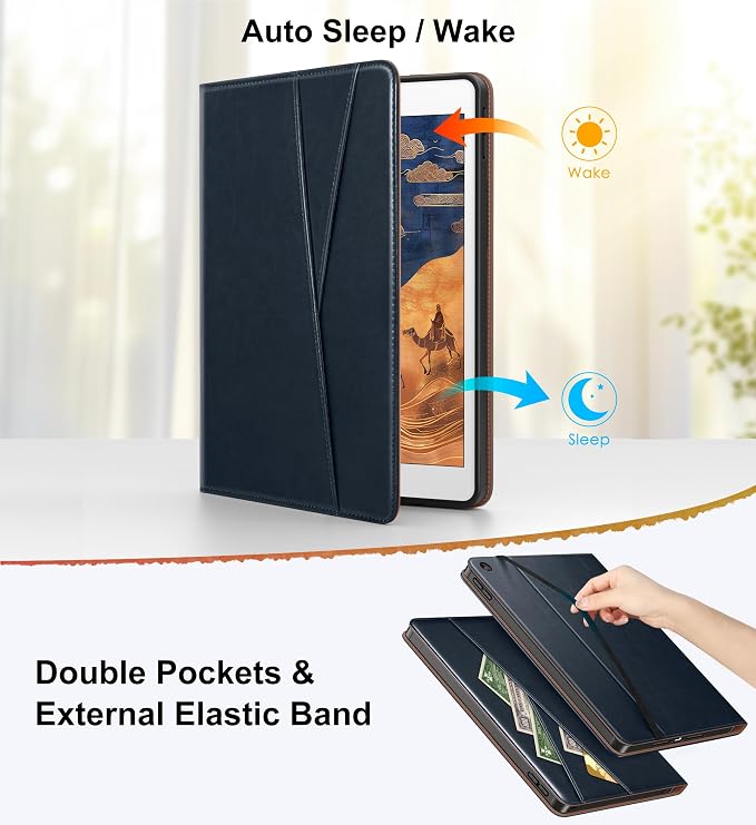 DTTO for iPad 9th/8th/7th Gen Case 10.2 Inch (2021/2020/2019) Brown | 360 Degree Rotating Premium Faux Leather Folio Stand Cover with Pencil Holder Auto Sleep/Wake Multiple Angles Hand Strap