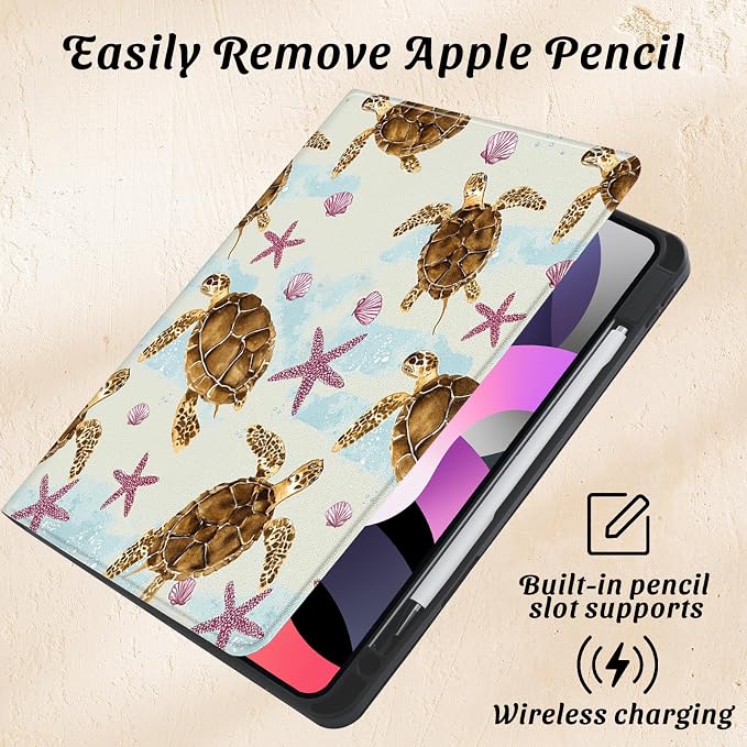 Cute Maple Bear Case for 10.2 iPad 2019/2020/2021(7th/8th/9th Gen) with Pencil Holder Auto Wake/Sleep Leather Soft TPU Back Cover for Women Girls