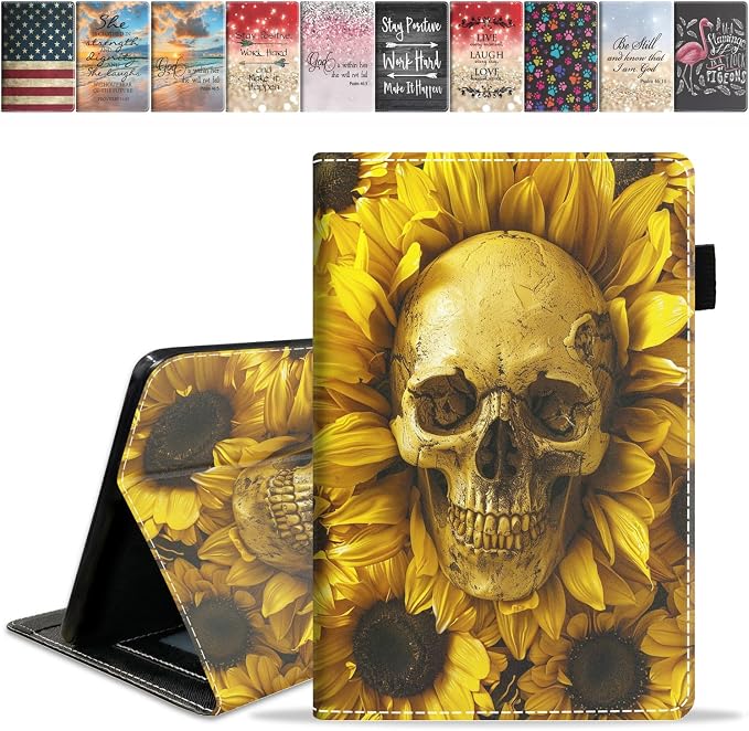Case for Amazon Kindle Fire HD 8/Fire HD 8 Plus Tablet (12th/10th Generation 2024/2022/2020 Release) Slim PU Leather Cover with Card Slot &amp Auto Wake/Sleep African American Women