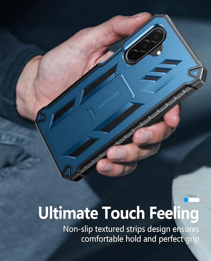 FNTCASE for 11 Pro XL Case Rugged Kickstand 2 Front Frames Black | Built-in Screen Protector 20FT Military-Grade Drop Protection Rugged Heavy Duty Shockproof Full Body Protective Cover