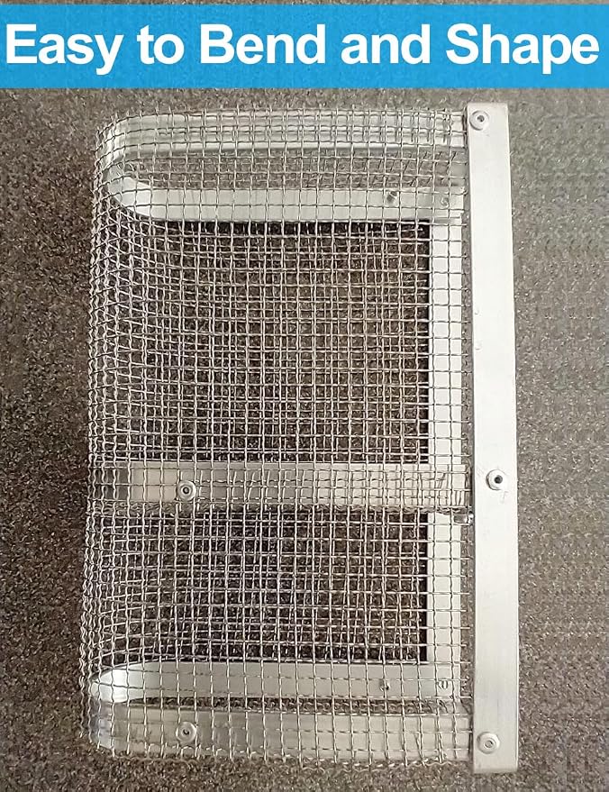 2Pack 5Mesh 10'' x 14'' Wire Mesh Screen, 304 Stainless Steel Anti-Rusted Mesh