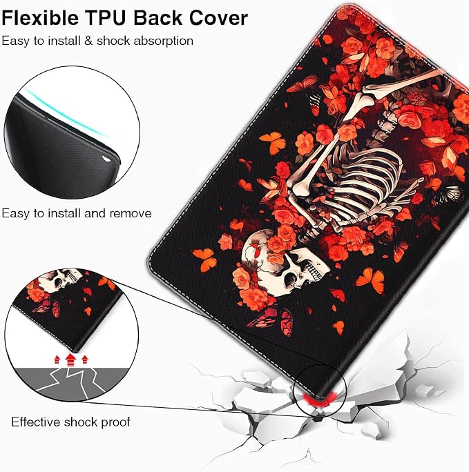 Case for iPad 10.2/10.5，iPad 9th/8th/7th Gen，for iPad 10.2 inch 2021/2020/2019/iPad Air 3rd Gen/Pro 10.5 - Slim Fit Standing Cover with Auto Sleep/Wake，Frog Playing Guitar