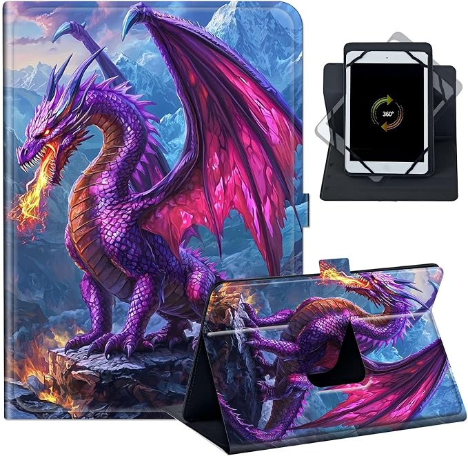 Case for Google Pixel Tablet 11 2023PU Leather 360 Degree Rotatable Kickstand Tablet Cover with Magnetic Closure for Pixel Tablet 11 2023/ All 10.5-11.5 Tablet，American Eagle with Flag