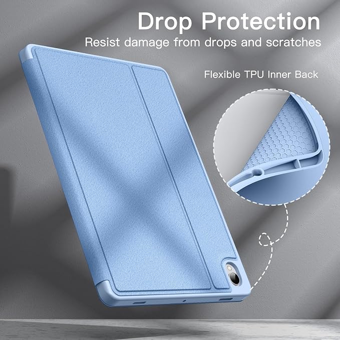 JETech Folio Case for Samsung Galaxy Tab S11 Black | Multi-Angle Stand Cover S Pen Holder Slim Protective Cover Auto Wake/Sleep