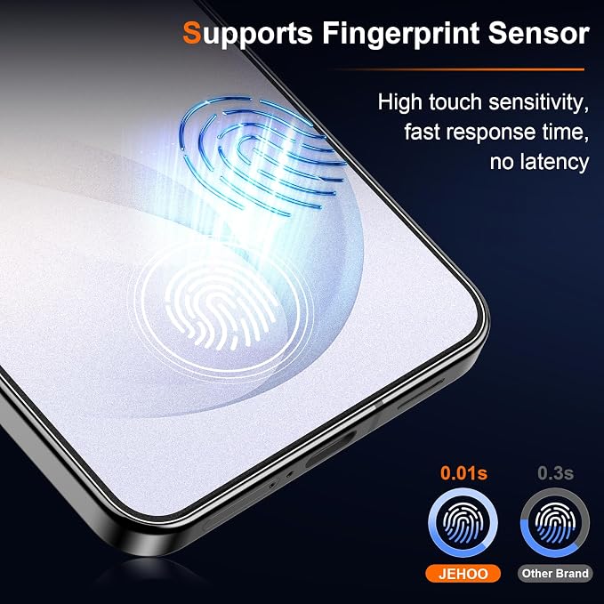 [2 Pack] Matte Screen Protector for Samsung Galaxy S22 9H Tempered Glass Ultrasonic Fingerprint Support Anti-glare Scratch-Resistant Bubble-Free