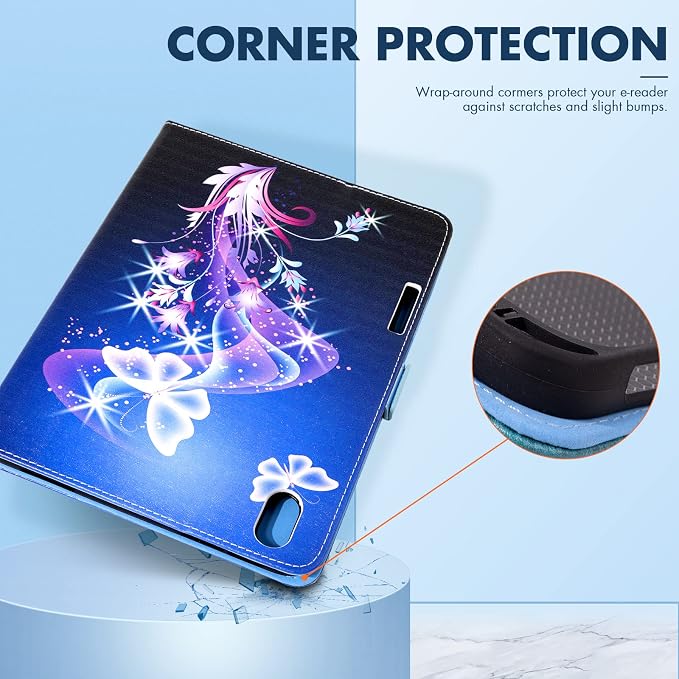 Dteck for iPad A16/10th Generation 10.9 Inch 2022 Case with Pencil HolderPremium PU Leather Folio Multiple Viewing Angles Stand Cover Auto Wake/Sleep Protective Tablet Cases for Women MenBookshelf