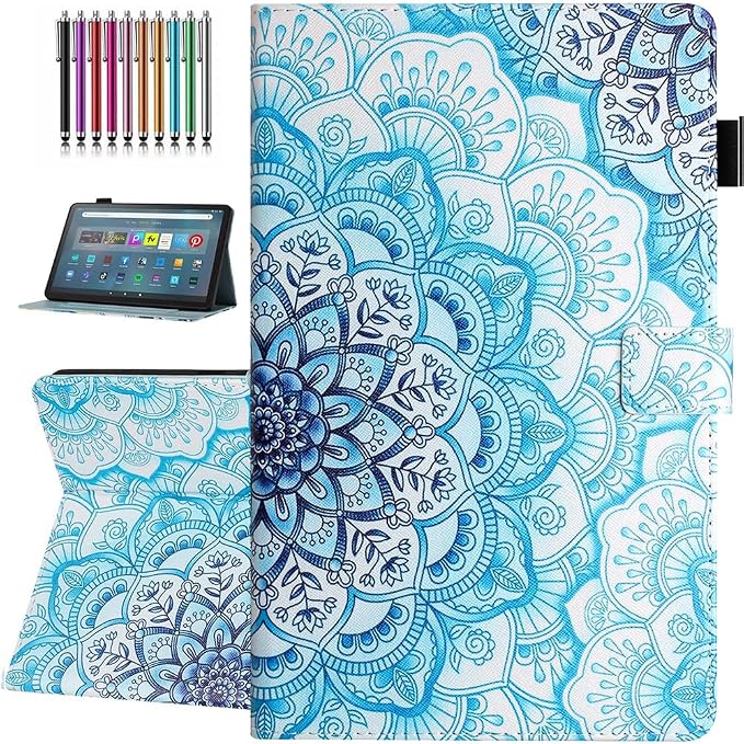 Case for Amazon Fire Max 11 Tablet (13th Generation 2023 Release) Auto Wake/Sleep Premium PU Leather Folding Stand Cover with Pen Holder &amp Multiple Viewing Angles - Beach