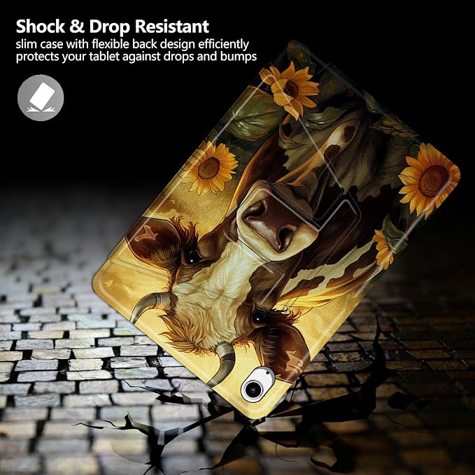 Astronaut Mushrooms Pattern Case for iPad 10.2 iPad 9th Generation 2021/ iPad 8th Generation 2020/ iPad 7th Generation 2019360 Degree Rotating Stand Protective Cover with Auto Sleep/Wake