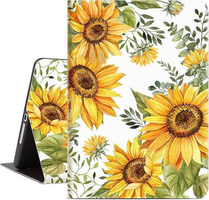 Lokigo Case for iPad 9th/8th/7th Gen 10.2 Air 3rd/Pro10.5 Aurora Forest | Protective Folio Soft Back Cover Pencil Holder for Teens/Students/Office Staffs 4 Angles Viewing Stand Auto Wake/Sleep
