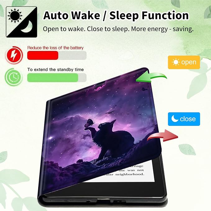 Case for 10.2 Kindle Scribe (2024/2022 Release) Slim PU Leather Lightweight Adjustable Stand Smart Shell Cover with Auto Wake/Sleep for 10.2 Amazon Kindle Scribe E-ReaderA Dog
