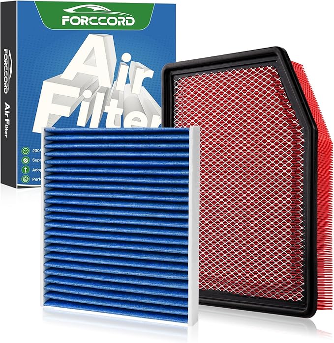 Cabin+Engine Air Filter Fit for Silverado 1500; Sierra 1500; Suburban; Tahoe